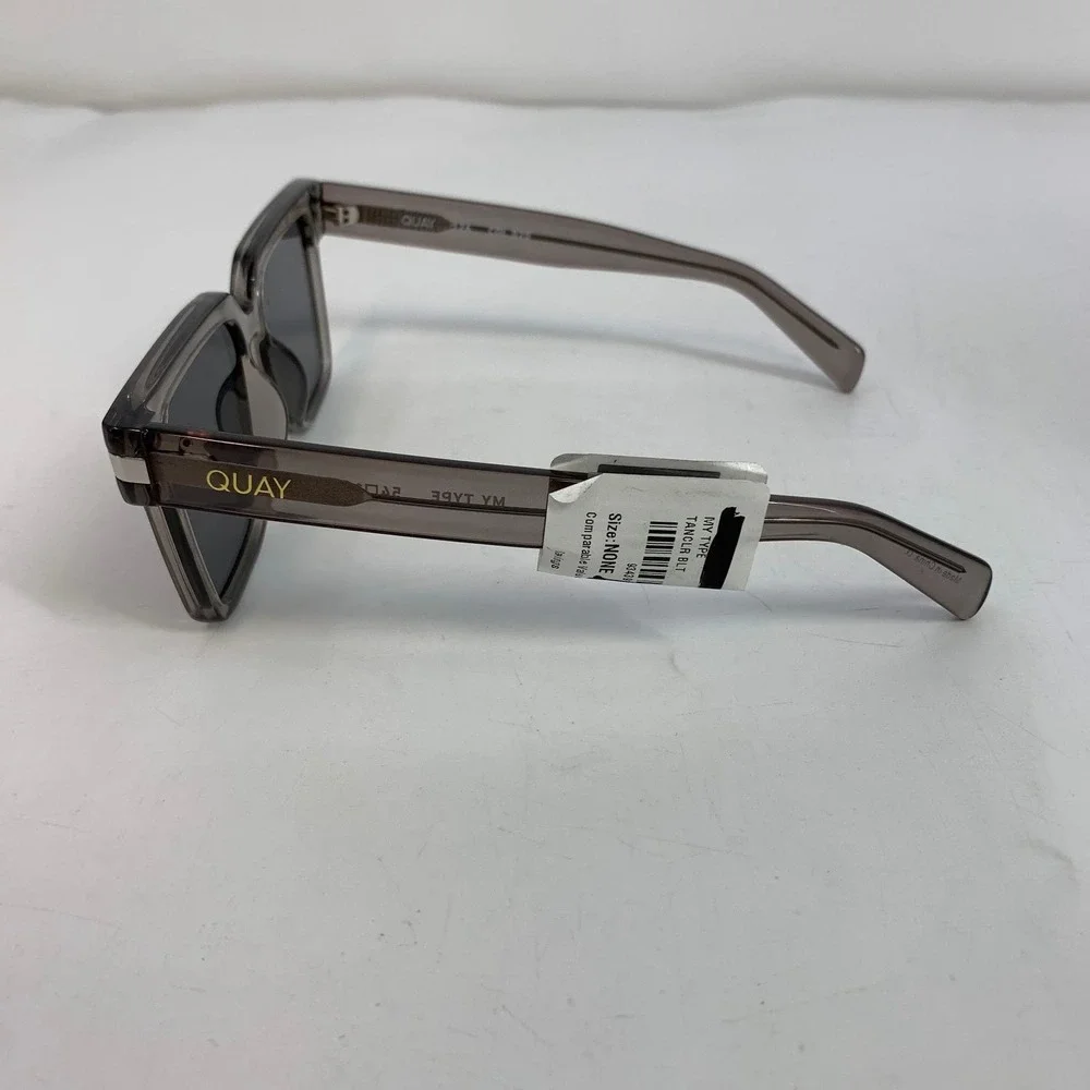 QUAY My Type Sunglasses Tort Clear Blue Light‎ Square Frames Fashion Shades